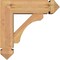 Ekena Millwork Legacy Arts and Crafts Smooth Bracket w/ Offset Brace, Western Red Cedar, 5 1/2"W x 16"D x 16"H BKT0604X16X16LEC03SWR - alternate 4